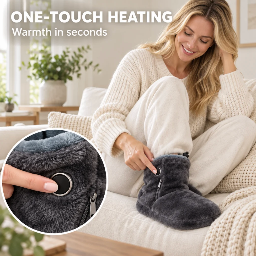 Heated Plush Slippers