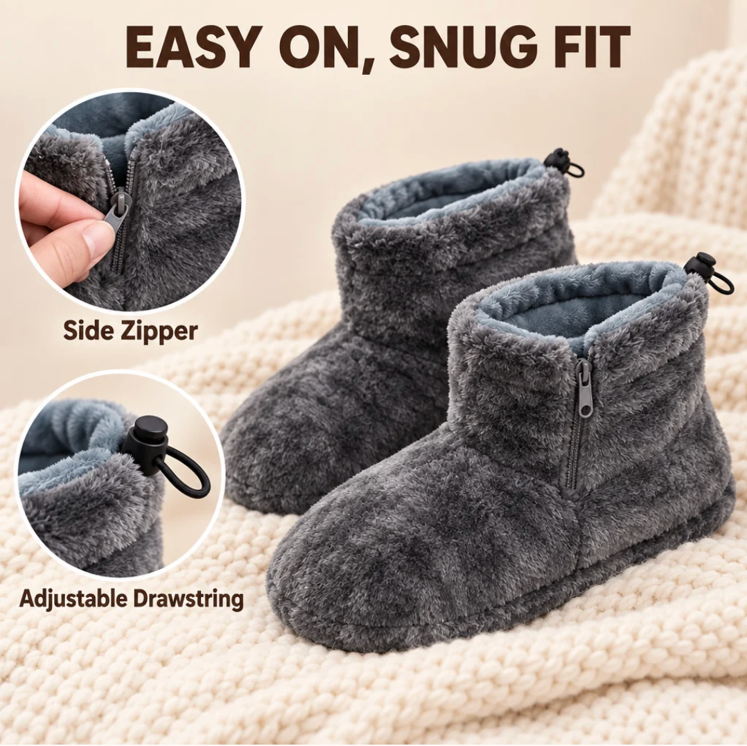 Heated Plush Slippers