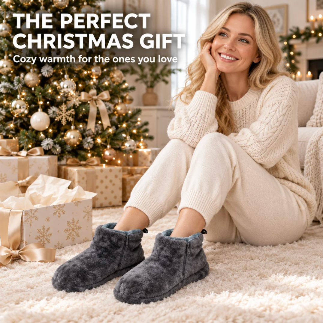 Heated Plush Slippers
